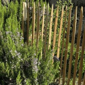 Ganivelle en acacia H 120 cm espacement 6-7cm